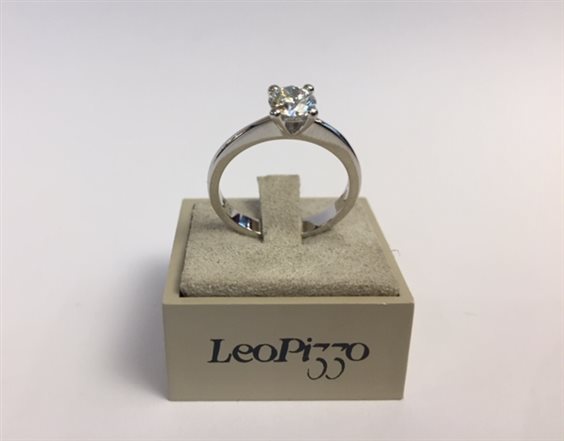 Anillo Leo Pizzo Mujer SOLITARI in Oro blanco Diamante 0.71 Ct K3055E70 - K3055E70
